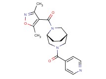 (1S*,5R*)-6-[(3,5-dimethyl-4-isoxazolyl)carbonyl]-3-isonicotinoyl-3,6-diazabicyclo[3.2.2]nonane