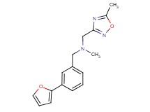 1-[3-(2-furyl)phenyl]-N-methyl-N-[(5-methyl-1,2,4-oxadiazol-3-yl)methyl]methanamine