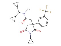 2-{1-cyclopropyl-2,5-dioxo-3-[3-(trifluoromethyl)phenyl]-3-pyrrolidinyl}-N-(dicyclopropylmethyl)-N-methylacetamide