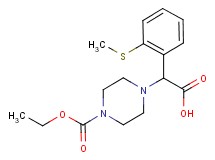 [4-(ethoxycarbonyl)piperazin-1-yl][2-(methylthio)phenyl]acetic acid