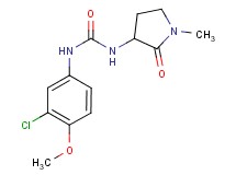 N-(3-chloro-4-methoxyphenyl)-N'-(1-methyl-2-oxopyrrolidin-3-yl)urea