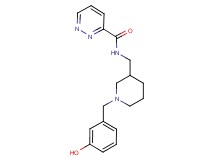 N-{[1-(3-hydroxybenzyl)piperidin-3-yl]methyl}pyridazine-3-carboxamide