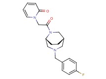 1-{2-[(1S*,5R*)-3-(4-fluorobenzyl)-3,6-diazabicyclo[3.2.2]non-6-yl]-2-oxoethyl}pyridin-2(1H)-one