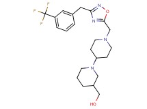[1'-({3-[3-(trifluoromethyl)benzyl]-1,2,4-oxadiazol-5-yl}methyl)-1,4'-bipiperidin-3-yl]methanol