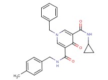 1-benzyl-N-cyclopropyl-N'-(4-methylbenzyl)-4-oxo-1,4-dihydro-3,5-pyridinedicarboxamide