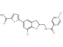 N-{[5-(5-acetyl-2-thienyl)-7-chloro-2,3-dihydro-1-benzofuran-2-yl]methyl}isonicotinamide 1-oxide