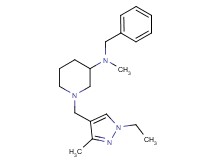 N-benzyl-1-[(1-ethyl-3-methyl-1H-pyrazol-4-yl)methyl]-N-methyl-3-piperidinamine