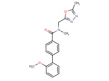 2'-methoxy-N-methyl-N-[(5-methyl-1,3,4-oxadiazol-2-yl)methyl]biphenyl-4-carboxamide