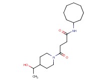 N-cyclooctyl-4-[4-(1-hydroxyethyl)piperidin-1-yl]-4-oxobutanamide