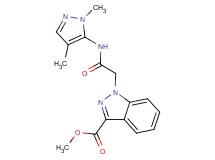 methyl 1-{2-[(1,4-dimethyl-1H-pyrazol-5-yl)amino]-2-oxoethyl}-1H-indazole-3-carboxylate