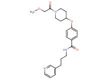 4-{[1-(methoxyacetyl)-4-piperidinyl]oxy}-N-[3-(3-pyridinyl)propyl]benzamide