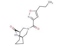 (1S*,5R*)-3-[(5-propyl-3-isoxazolyl)carbonyl]-3,9-diazabicyclo[3.3.2]decan-10-one