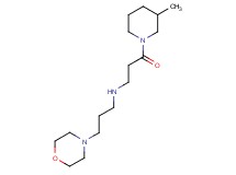 3-(3-methylpiperidin-1-yl)-N-(3-morpholin-4-ylpropyl)-3-oxopropan-1-amine