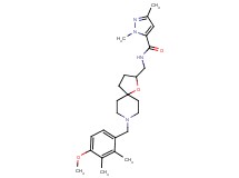 N-{[8-(4-methoxy-2,3-dimethylbenzyl)-1-oxa-8-azaspiro[4.5]dec-2-yl]methyl}-1,3-dimethyl-1H-pyrazole-5-carboxamide