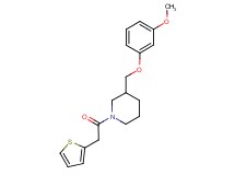 3-[(3-methoxyphenoxy)methyl]-1-(2-thienylacetyl)piperidine