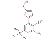 2-amino-6-tert-butyl-4-[5-(hydroxymethyl)-2-furyl]nicotinonitrile