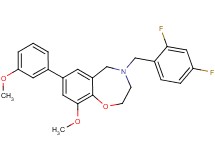 4-(2,4-difluorobenzyl)-9-methoxy-7-(3-methoxyphenyl)-2,3,4,5-tetrahydro-1,4-benzoxazepine