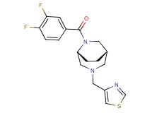 (1S*,5R*)-6-(3,4-difluorobenzoyl)-3-(1,3-thiazol-4-ylmethyl)-3,6-diazabicyclo[3.2.2]nonane