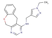 N-[(1-ethyl-1H-pyrazol-4-yl)methyl]-5,11-dihydro[1]benzoxepino[3,4-d]pyrimidin-4-amine
