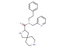 N-(2-phenylethyl)-N-(2-pyridinylmethyl)-2,8-diazaspiro[4.5]decane-3-carboxamide