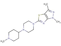 1,3-dimethyl-5-[4-(1-methylpiperidin-4-yl)piperazin-1-yl]-1H-pyrazolo[3,4-d][1,3]thiazole