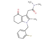 2-[1-(2-fluorobenzyl)-2-methyl-4-oxo-4,5,6,7-tetrahydro-1H-indol-3-yl]-N,N-dimethylacetamide