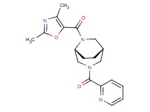 (1S*,5R*)-6-[(2,4-dimethyl-1,3-oxazol-5-yl)carbonyl]-3-(2-pyridinylcarbonyl)-3,6-diazabicyclo[3.2.2]nonane