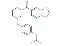 1,3-benzodioxol-5-yl{1-[4-(difluoromethoxy)benzyl]-3-piperidinyl}methanone