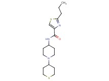 2-propyl-N-[1-(tetrahydro-2H-thiopyran-4-yl)piperidin-4-yl]-1,3-thiazole-4-carboxamide