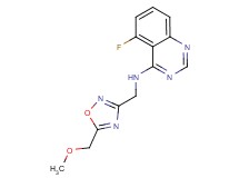 5-fluoro-N-{[5-(methoxymethyl)-1,2,4-oxadiazol-3-yl]methyl}quinazolin-4-amine