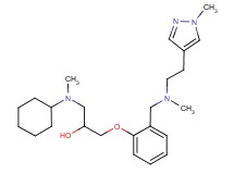 1-[cyclohexyl(methyl)amino]-3-[2-({methyl[2-(1-methyl-1H-pyrazol-4-yl)ethyl]amino}methyl)phenoxy]-2-propanol