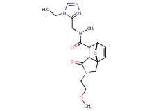 (3aR*,6S*)-N-[(4-ethyl-4H-1,2,4-triazol-3-yl)methyl]-2-(2-methoxyethyl)-N-methyl-1-oxo-1,2,3,6,7,7a-hexahydro-3a,6-epoxyisoindole-7-carboxamide
