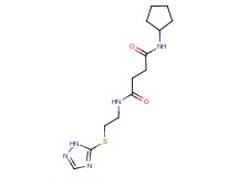 N-cyclopentyl-N'-[2-(1H-1,2,4-triazol-5-ylthio)ethyl]succinamide