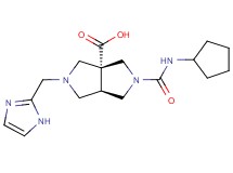 (3aR*,6aR*)-2-[(cyclopentylamino)carbonyl]-5-(1H-imidazol-2-ylmethyl)hexahydropyrrolo[3,4-c]pyrrole-3a(1H)-carboxylic acid