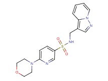 6-morpholin-4-yl-N-(pyrazolo[1,5-a]pyridin-3-ylmethyl)pyridine-3-sulfonamide
