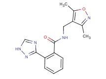 N-[(3,5-dimethylisoxazol-4-yl)methyl]-2-(1H-1,2,4-triazol-3-yl)benzamide