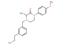 4-[3-(2-aminoethyl)benzyl]-1-(4-methoxyphenyl)-3-methyl-2-piperazinone dihydrochloride