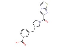 3-{[1-(imidazo[2,1-b][1,3]thiazol-6-ylcarbonyl)-3-pyrrolidinyl]methyl}benzoic acid