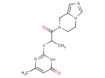 2-{[2-(5,6-dihydroimidazo[1,5-a]pyrazin-7(8H)-yl)-1-methyl-2-oxoethyl]thio}-6-methylpyrimidin-4(3H)-one