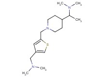 1-[1-({4-[(dimethylamino)methyl]-2-thienyl}methyl)-4-piperidinyl]-N,N-dimethylethanamine
