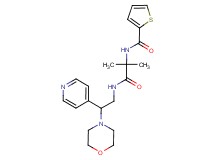 N-{1,1-dimethyl-2-[(2-morpholin-4-yl-2-pyridin-4-ylethyl)amino]-2-oxoethyl}thiophene-2-carboxamide