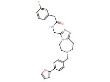 2-(3-fluorophenyl)-N-({7-[4-(2-furyl)benzyl]-6,7,8,9-tetrahydro-5H-[1,2,4]triazolo[4,3-d][1,4]diazepin-3-yl}methyl)acetamide