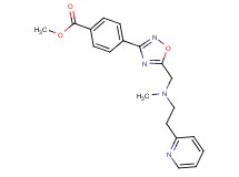 methyl 4-[5-({methyl[2-(2-pyridinyl)ethyl]amino}methyl)-1,2,4-oxadiazol-3-yl]benzoate