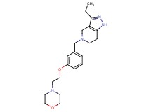 3-ethyl-5-[3-(2-morpholin-4-ylethoxy)benzyl]-4,5,6,7-tetrahydro-1H-pyrazolo[4,3-c]pyridine