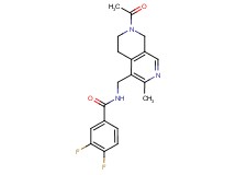 N-[(7-acetyl-3-methyl-5,6,7,8-tetrahydro-2,7-naphthyridin-4-yl)methyl]-3,4-difluorobenzamide