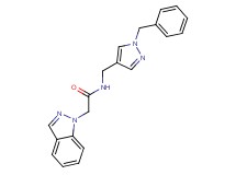 N-[(1-benzyl-1H-pyrazol-4-yl)methyl]-2-(1H-indazol-1-yl)acetamide
