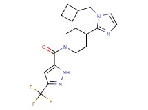 4-[1-(cyclobutylmethyl)-1H-imidazol-2-yl]-1-{[3-(trifluoromethyl)-1H-pyrazol-5-yl]carbonyl}piperidine