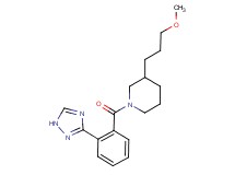 3-(3-methoxypropyl)-1-[2-(1H-1,2,4-triazol-3-yl)benzoyl]piperidine