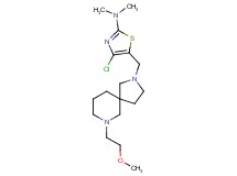 4-chloro-5-{[7-(2-methoxyethyl)-2,7-diazaspiro[4.5]dec-2-yl]methyl}-N,N-dimethyl-1,3-thiazol-2-amine