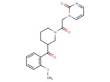 1-(2-{3-[2-(methylthio)benzoyl]piperidin-1-yl}-2-oxoethyl)pyrimidin-2(1H)-one